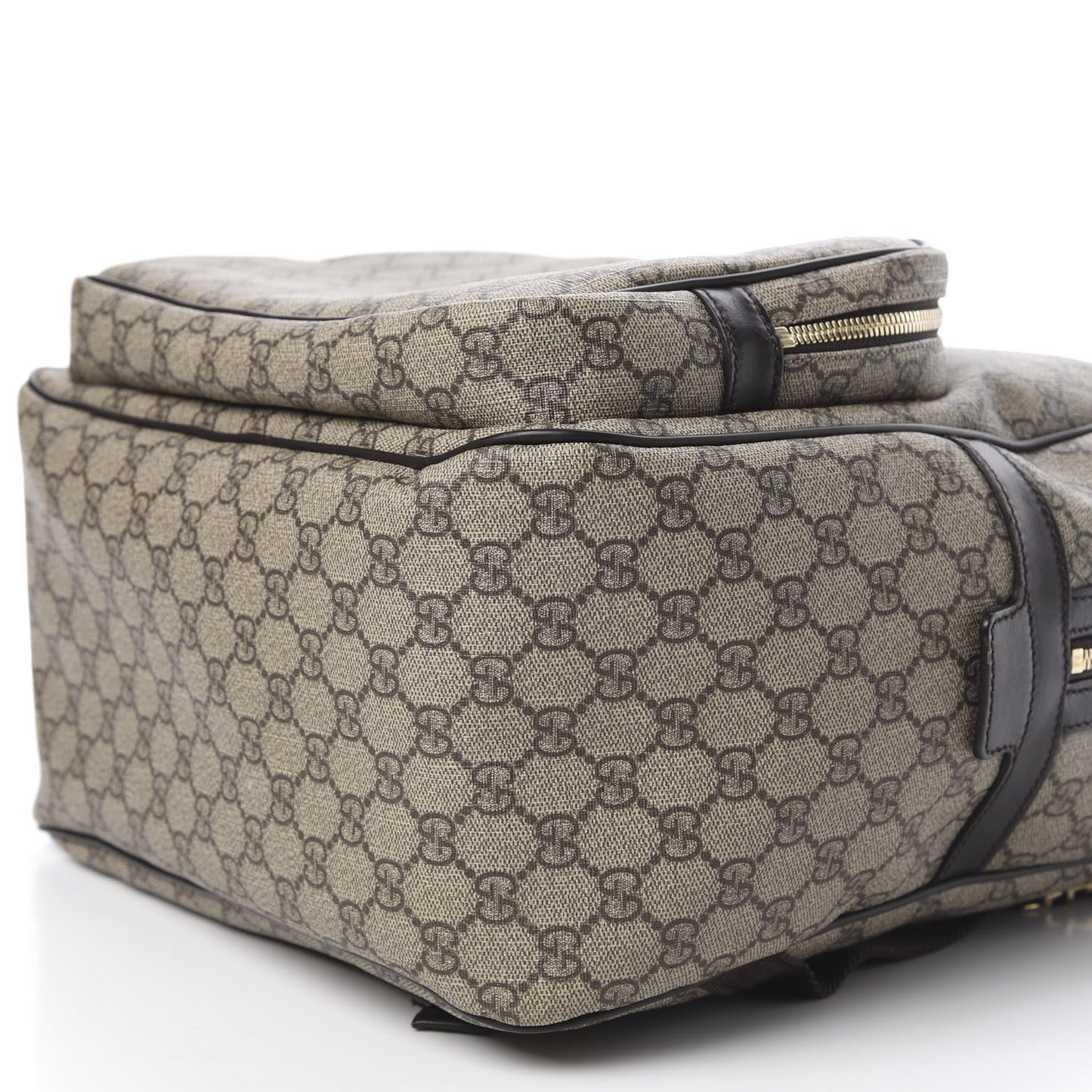 GG Supreme Monogram Large Day Backpack Brown