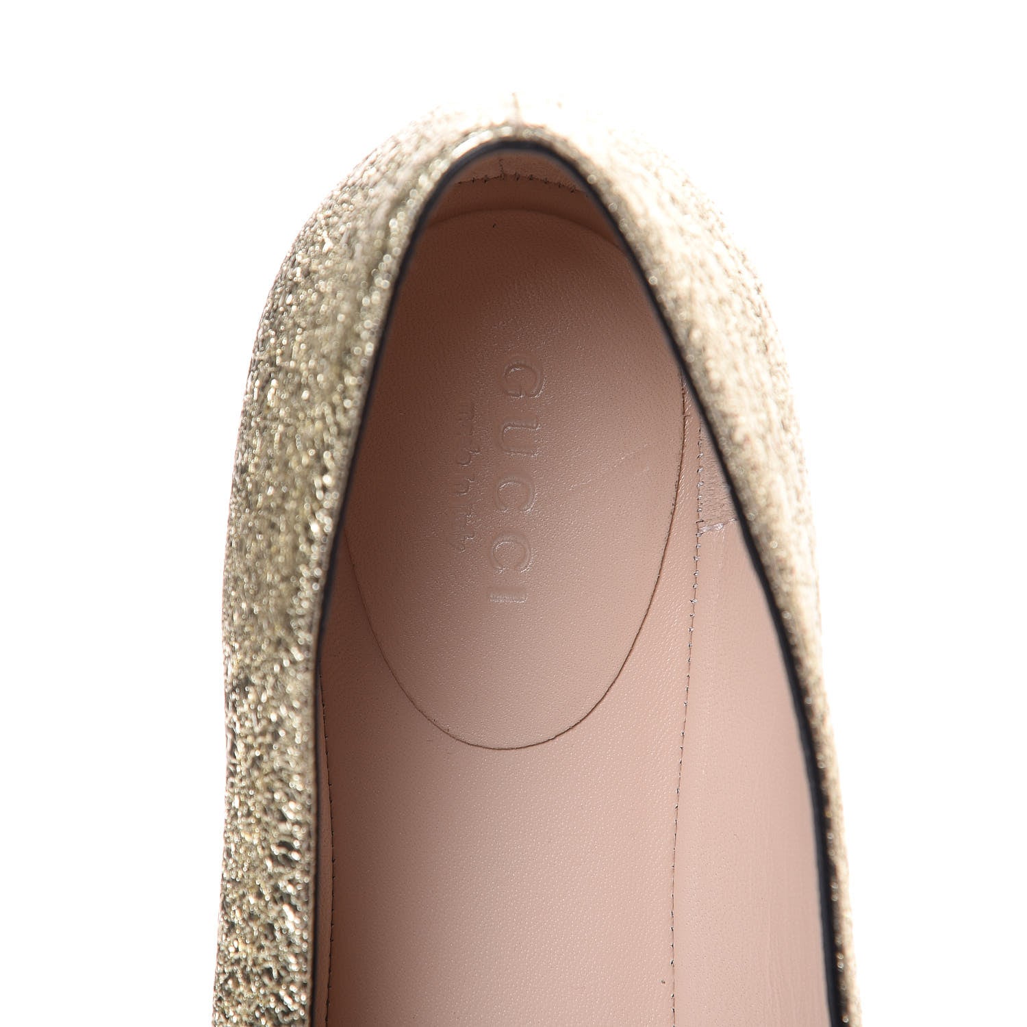 Gucci Galassia GG Marmont Fringe Flats 39 Platino 7 of 11