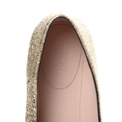 Gucci Galassia GG Marmont Fringe Flats 39 Platino 7 of 11