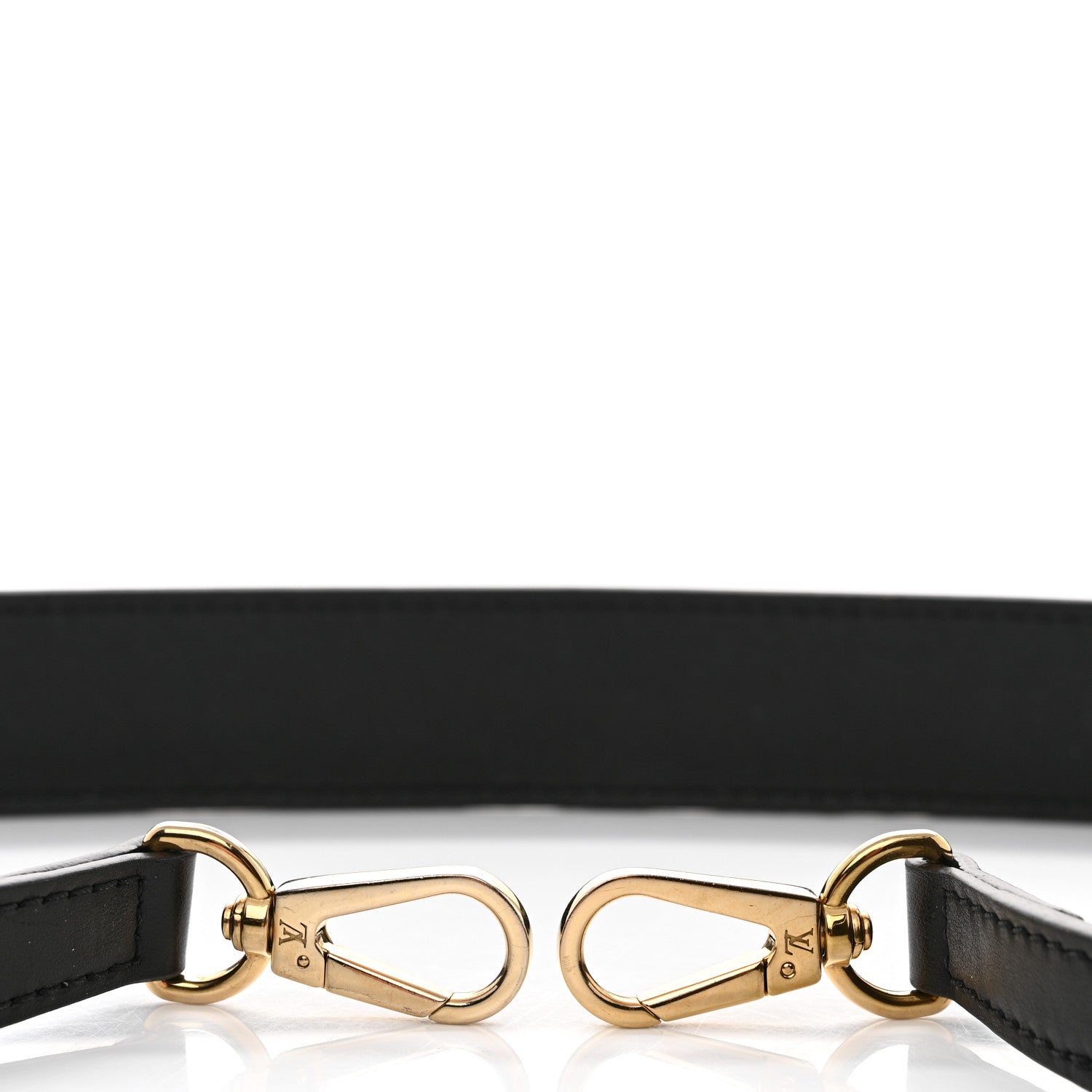 Louis Vuitton Calfskin Shoulder Strap Black 4 of 4