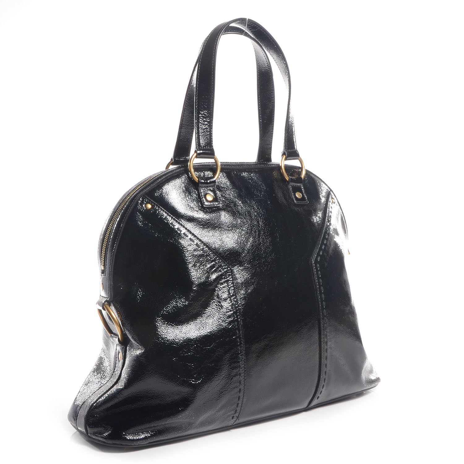 Saint Laurent Patent Oversized Muse Black 3 of 8