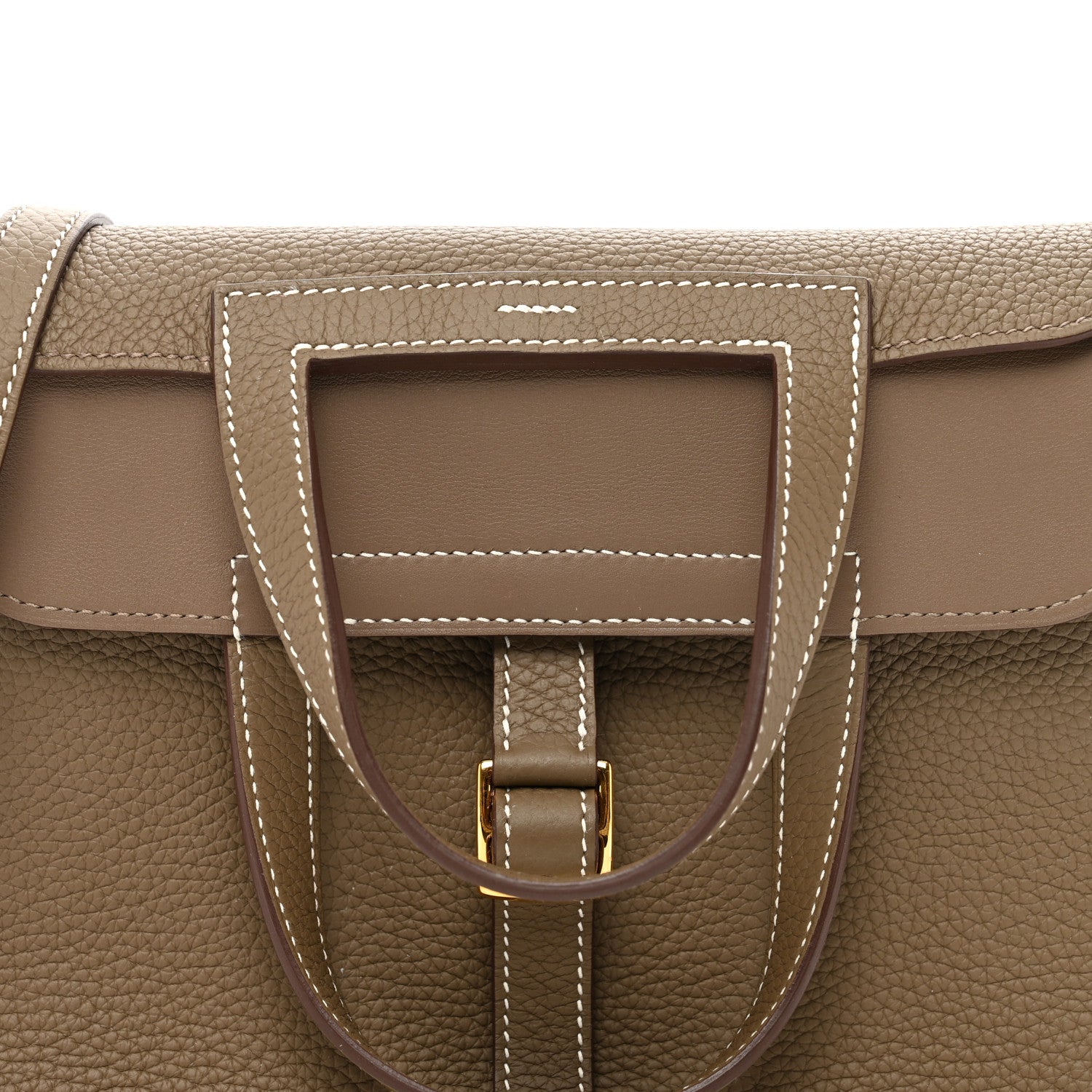 Hermes Taurillon Clemence Halzan 25 Etoupe 7 of 9