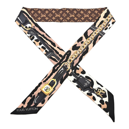 Louis Vuitton Silk Monogram Confidential Bandeau Marron 1 of 3