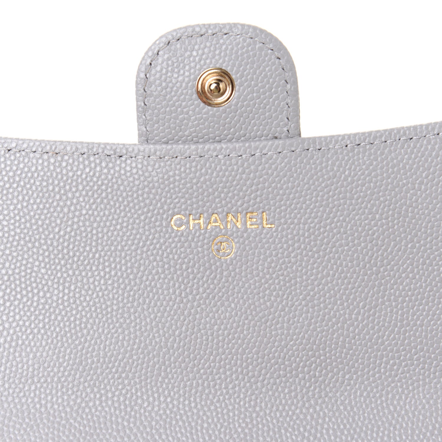 Chanel Caviar Quilted Large Flap Wallet Grey 6 of 9