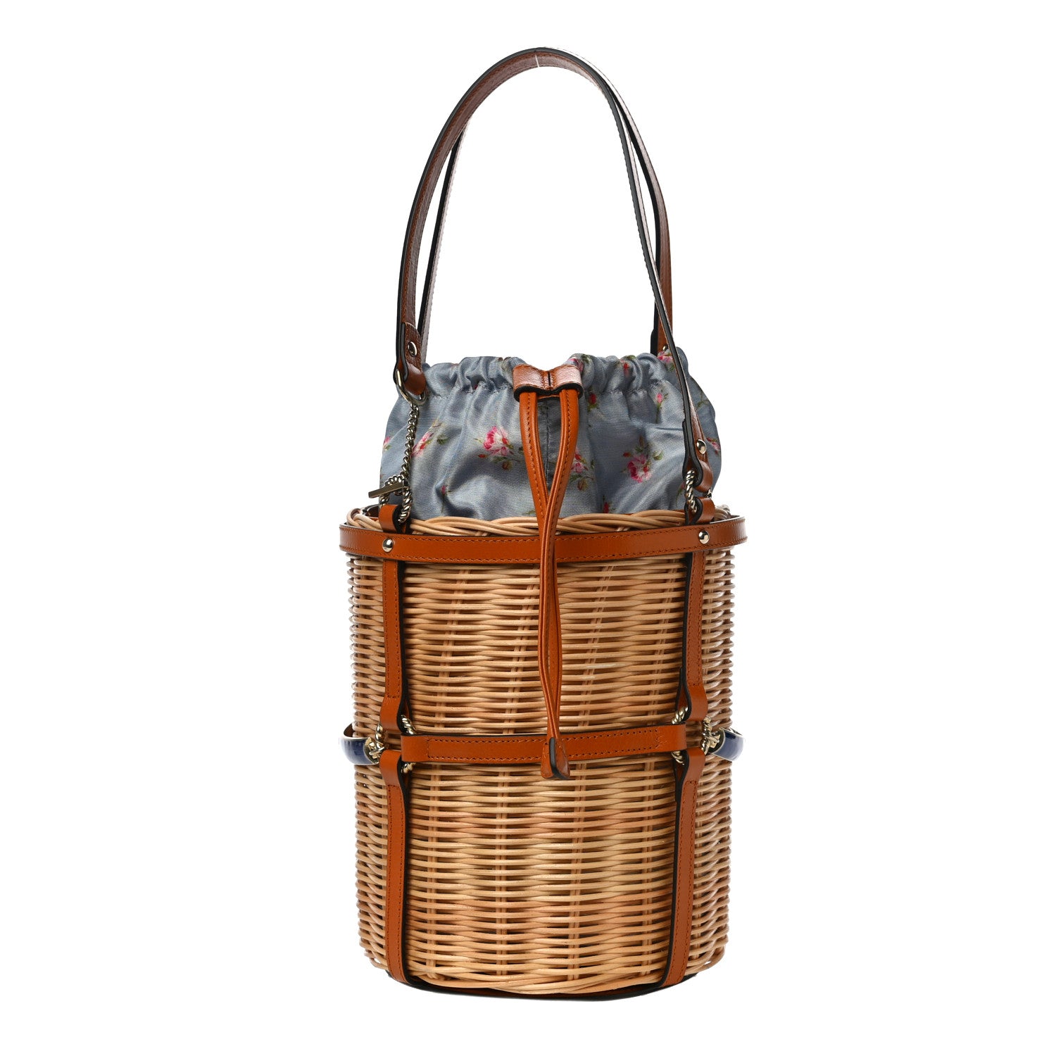 Gucci Wicker Bucket Bag Natural 1 of 12