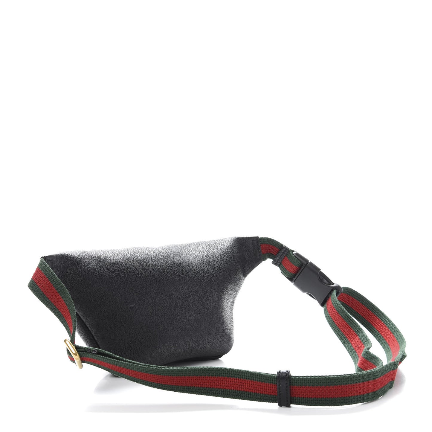 Grained Calfskin Small Logo Belt Bag Black