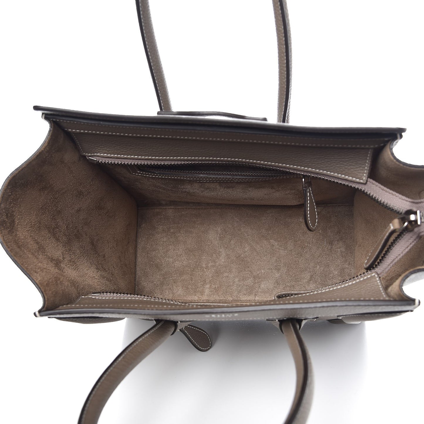 Drummed Calfskin Micro Luggage Souris