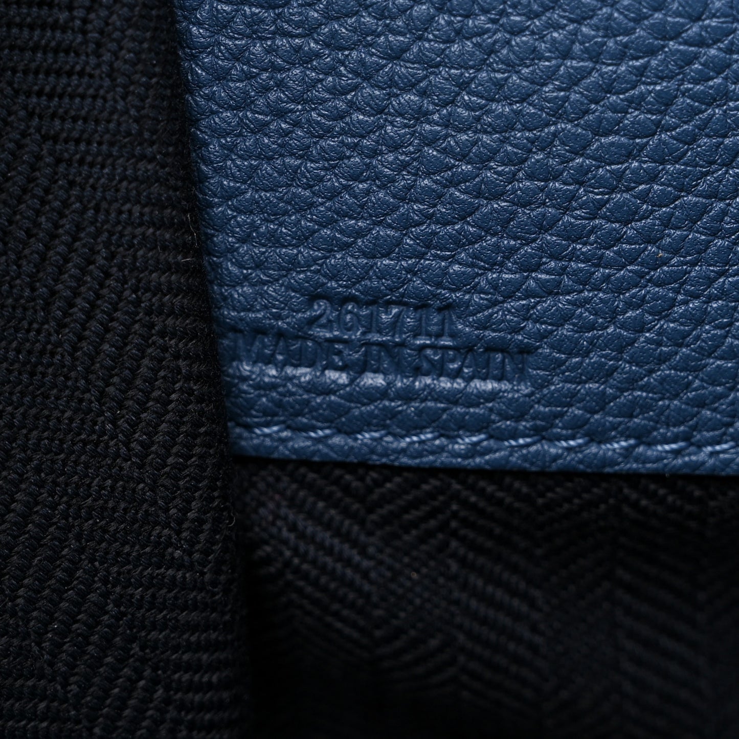 Calfskin Small Hammock Shoulder Bag Marine