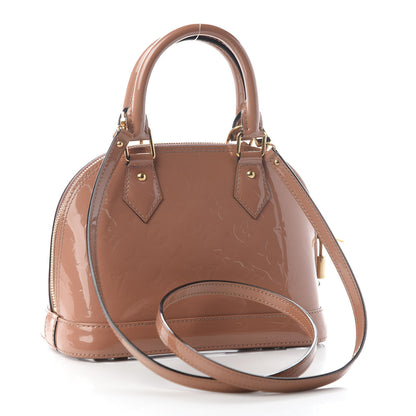 Louis Vuitton Vernis Alma BB Rose Velours 3 of 9