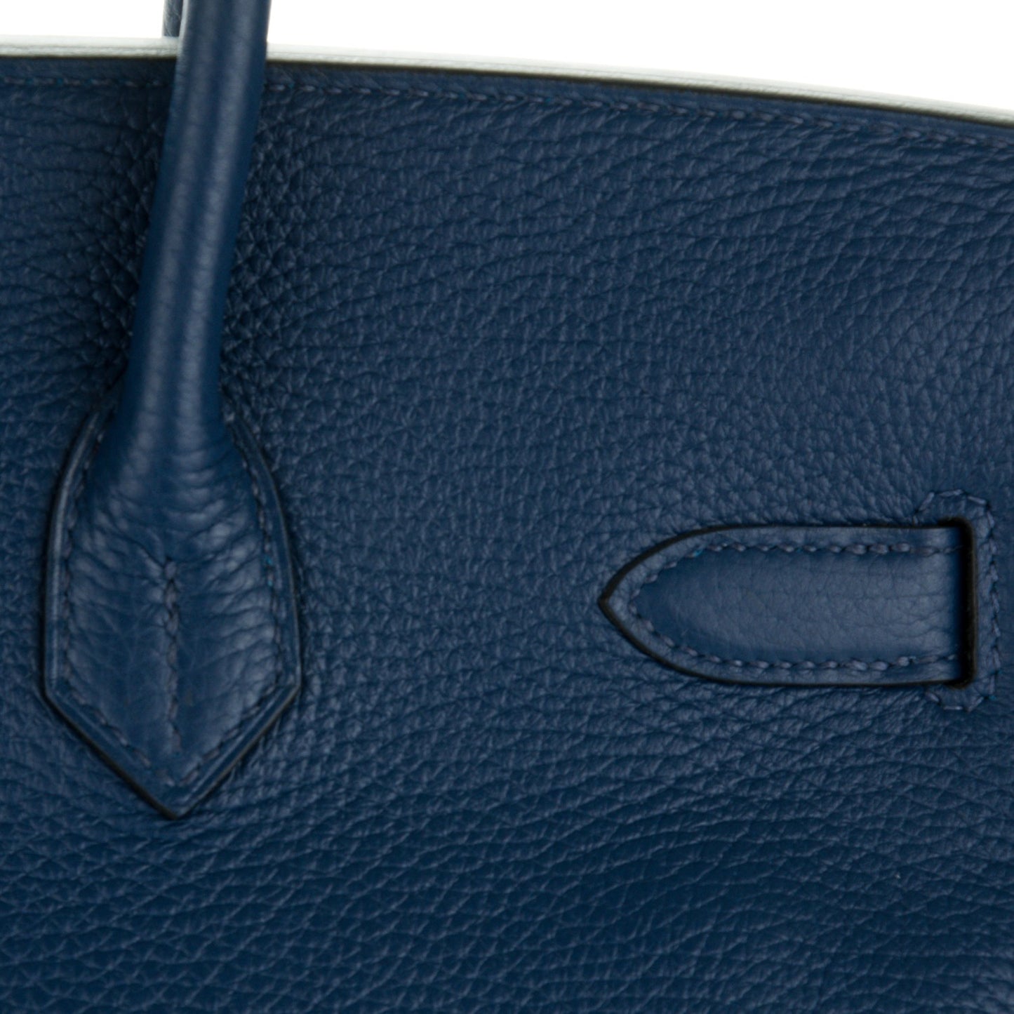 Taurillon Clemence Birkin 35 Bleu Saphir