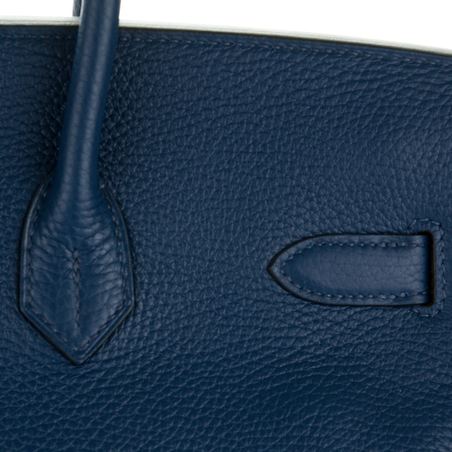 Hermes Taurillon Clemence Birkin 35 Bleu Saphir 16 of 24