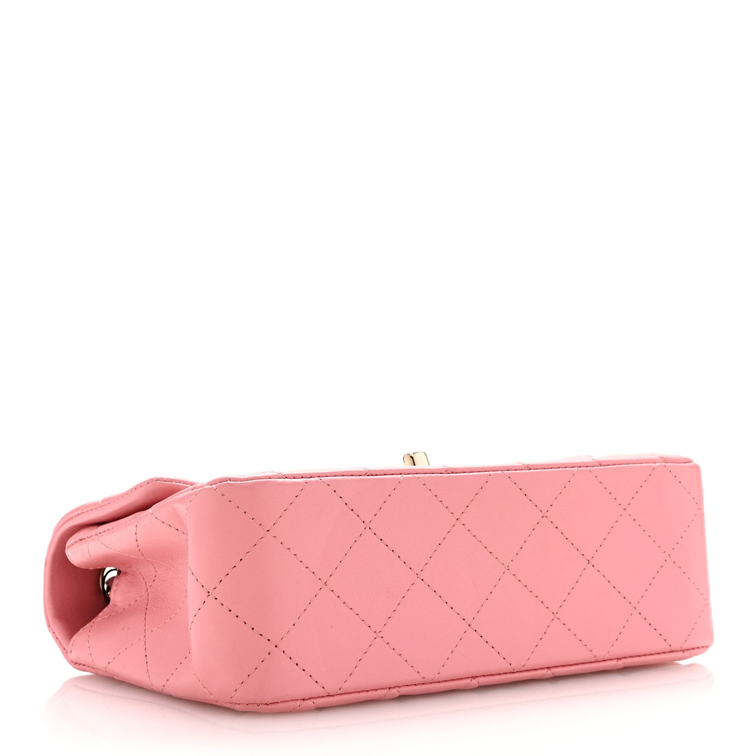 Chanel Lambskin Quilted Mini Rectangular Flap Pink 4 of 13