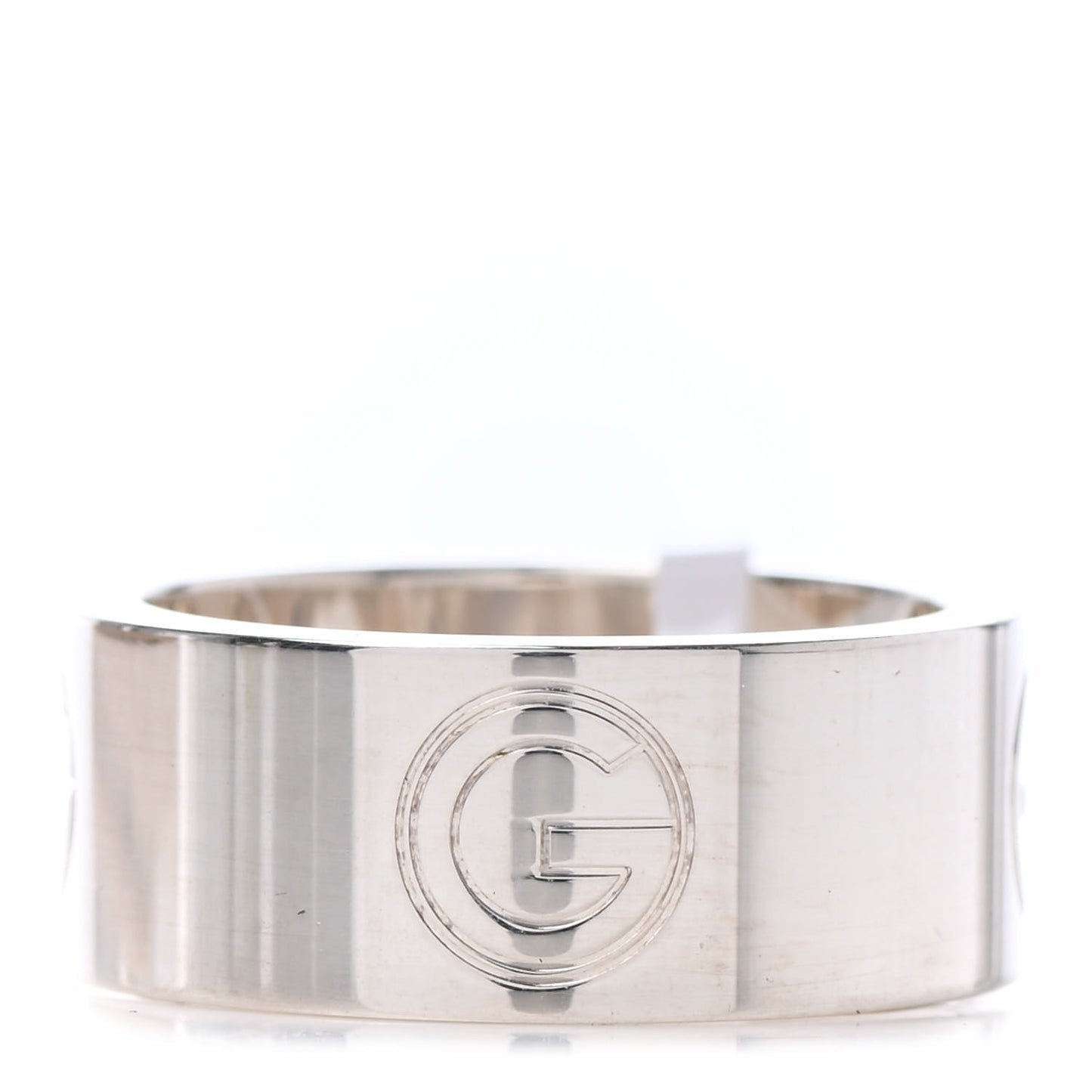 Sterling Silver G Cutout Band Ring 54 6.75