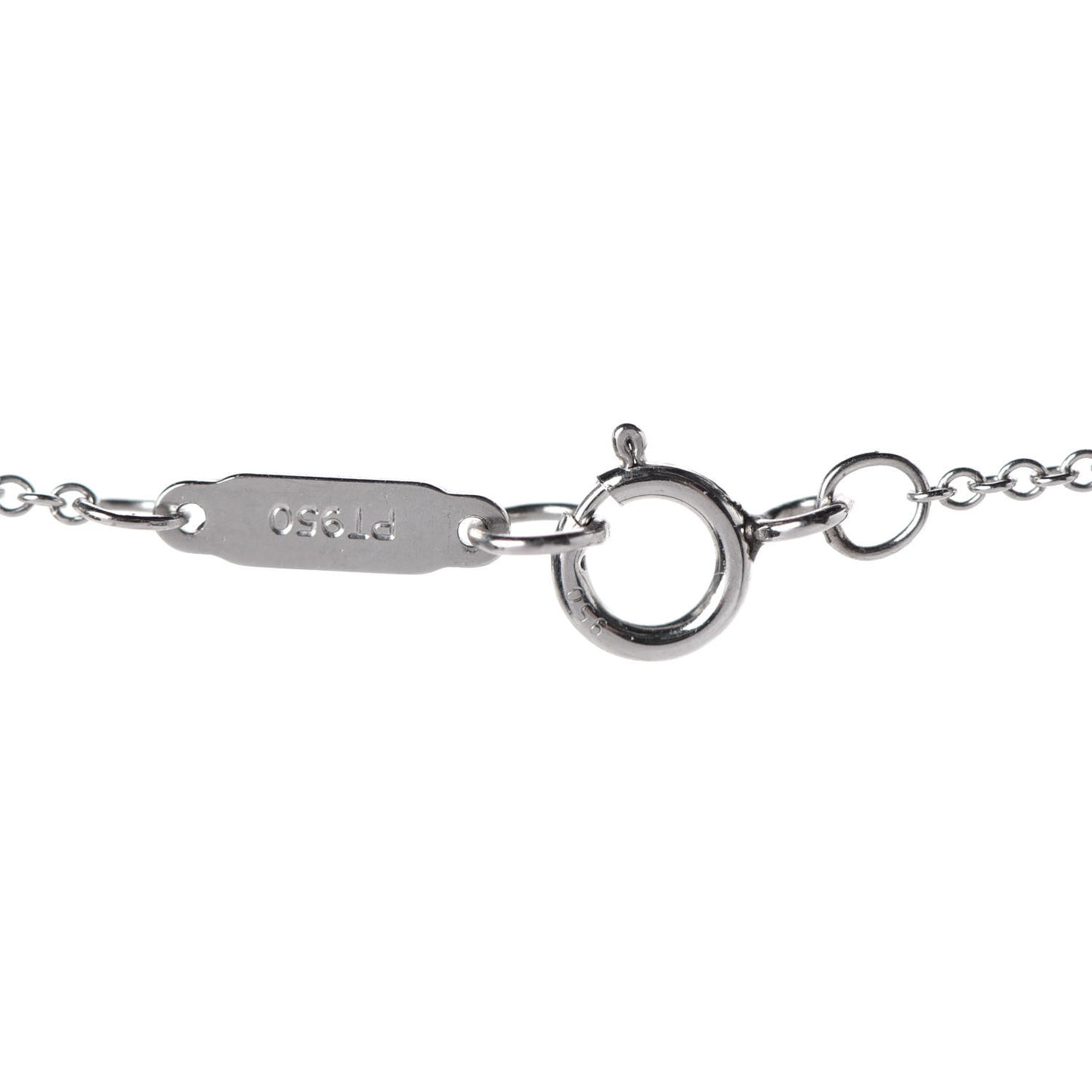 Platinum Diamond Small Cross Pendant Necklace