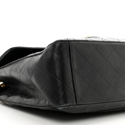 Chanel Lambskin Quilted XL Jumbo Single Flap Black 10 of 15