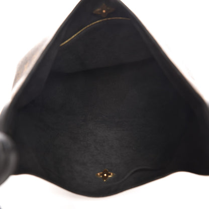 Louis Vuitton Monogram Flower Hobo Black 5 of 6