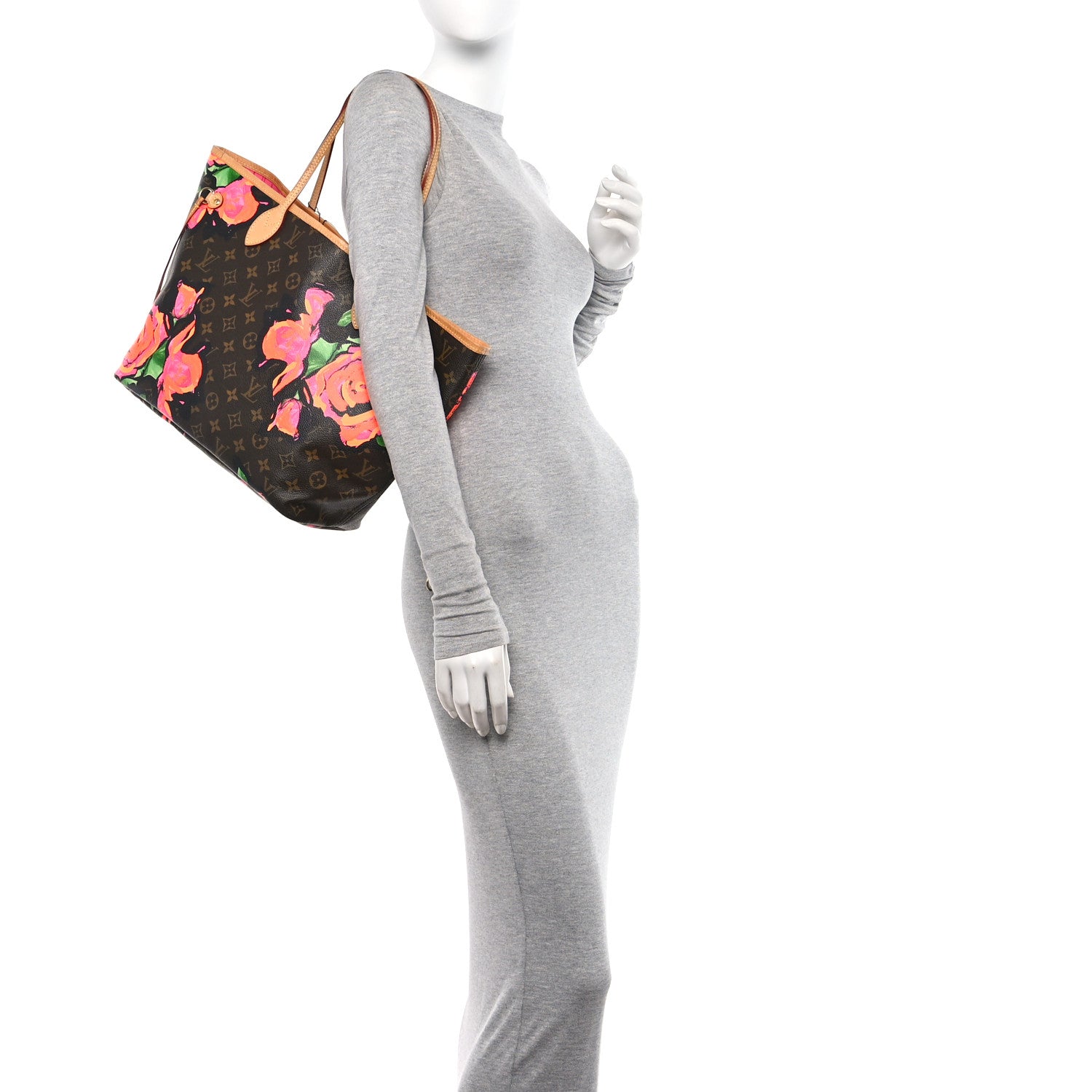 Louis Vuitton Monogram Roses Neverfull MM 2 of 10