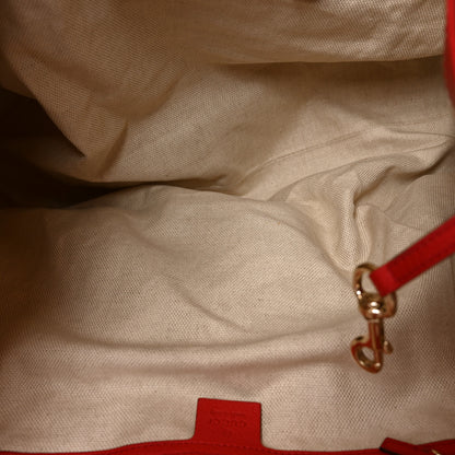 Gucci Pebbled Calfskin Large Soho Shoulder Bag Red 5 of 10