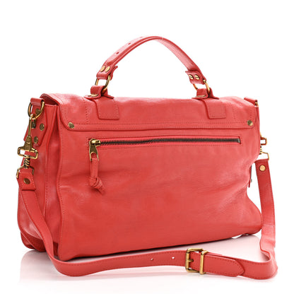 Proenza Schouler Lambskin Medium PS1 Satchel Deep Coral 3 of 12
