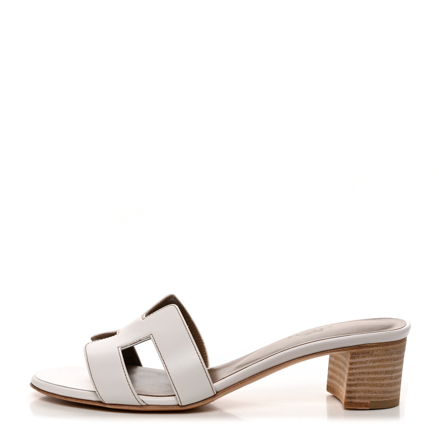Calfskin Oasis Sandals 37.5 White