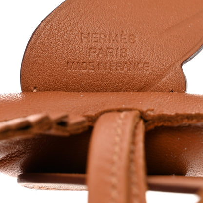 Hermes Milo Lambskin Swift Grigri Rodeo Pegase Horse Bag Charm PM Gold 3 of 5