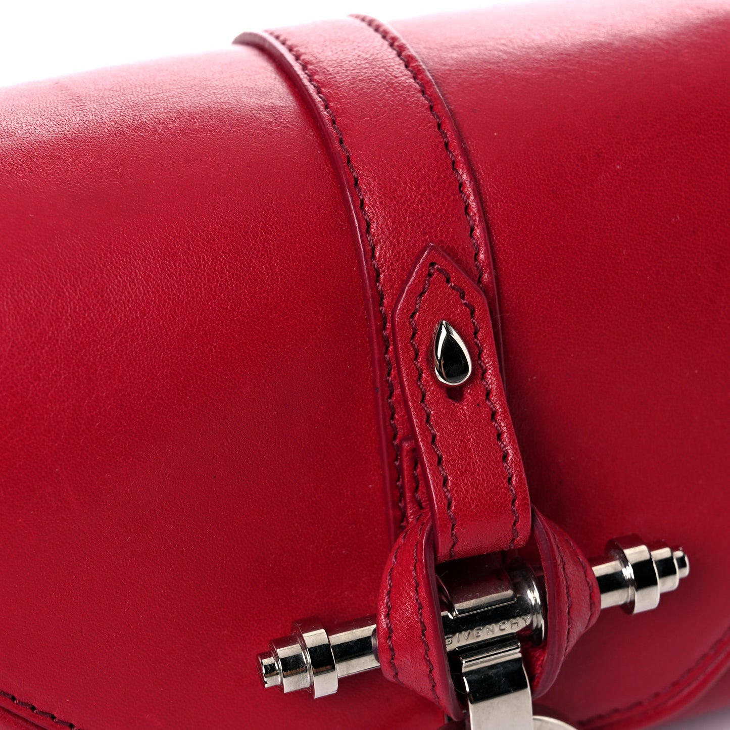 Calfskin Small Obsedia Shoulder Bag Red