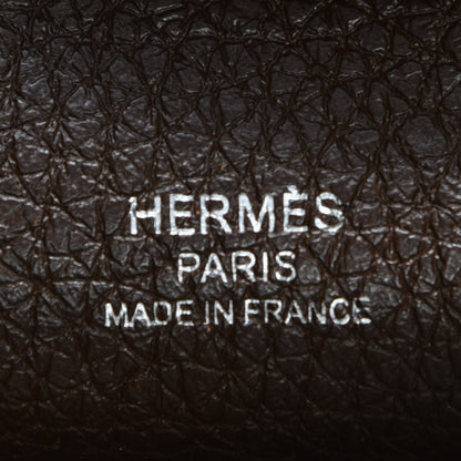 Hermes Taurillon Clemence Sac Goodnews GM Chocolate 6 of 10