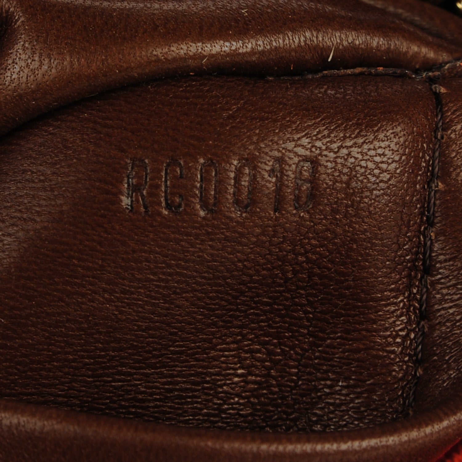 Louis Vuitton Suede Mahina Fleurs Onatah PM Orange 7 of 7