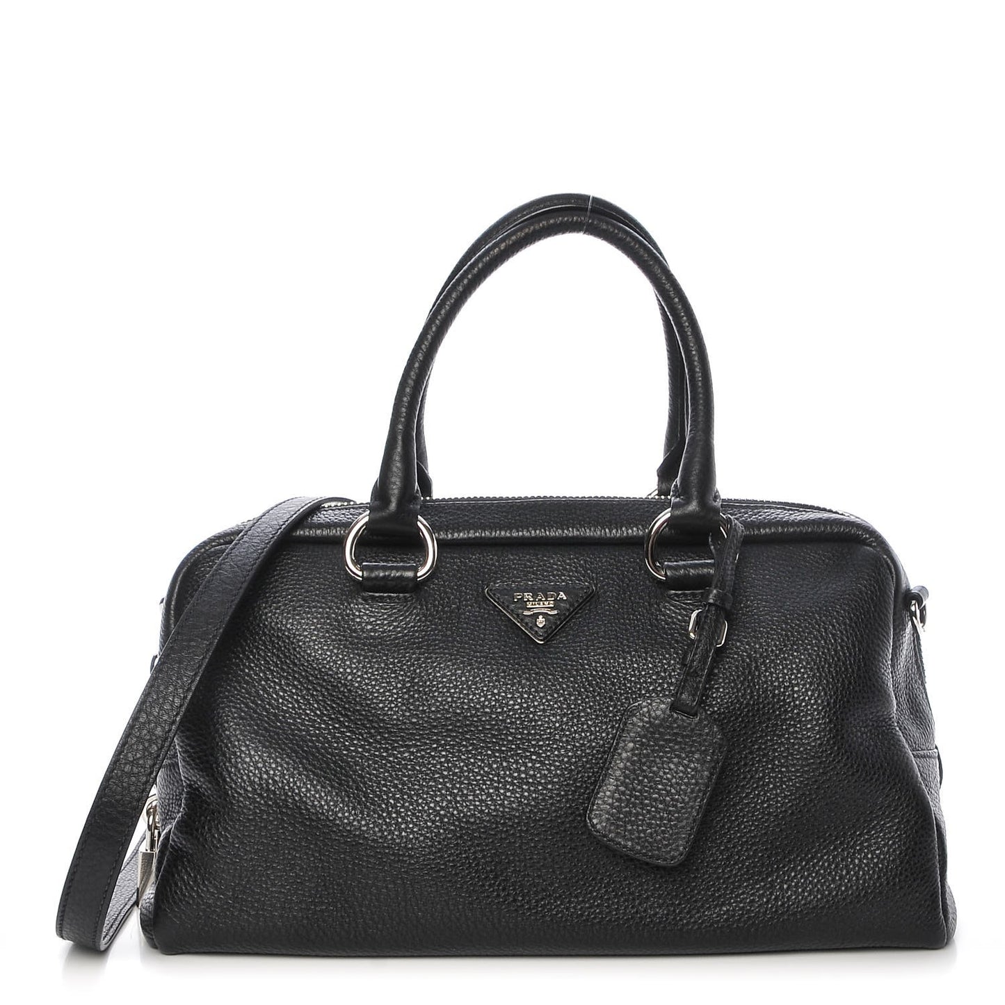 Vitello Daino Satchel Black