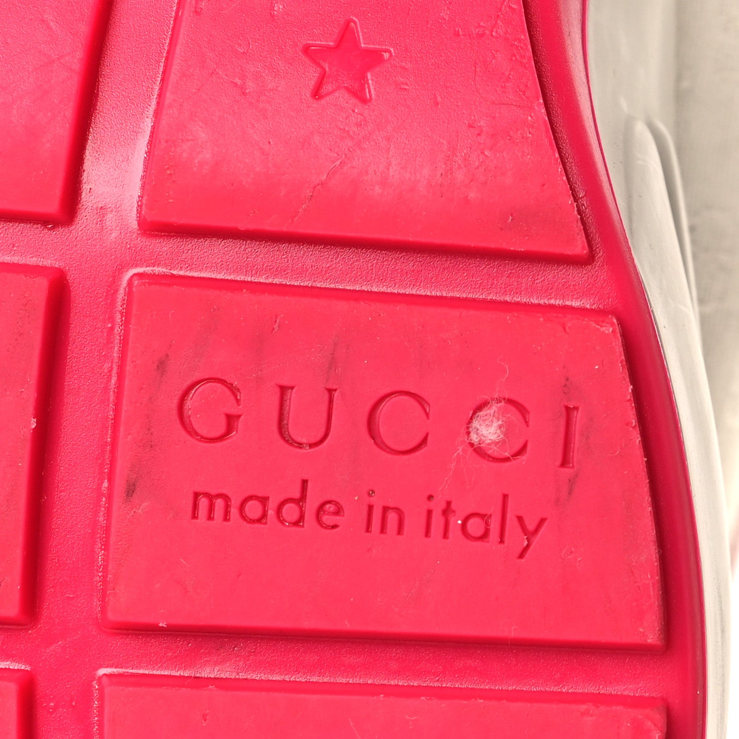 Gucci GG Supreme Monogram Mix Monogram Womens Rhyton Sneakers 38 London Blue Beige Pale Pink 7 of 9