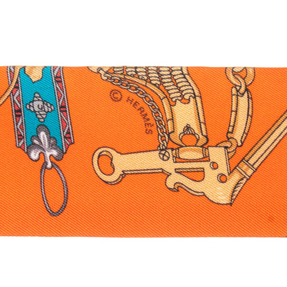 Hermes Silk Mors Et Gourmettes Remix Twilly 5 of 5