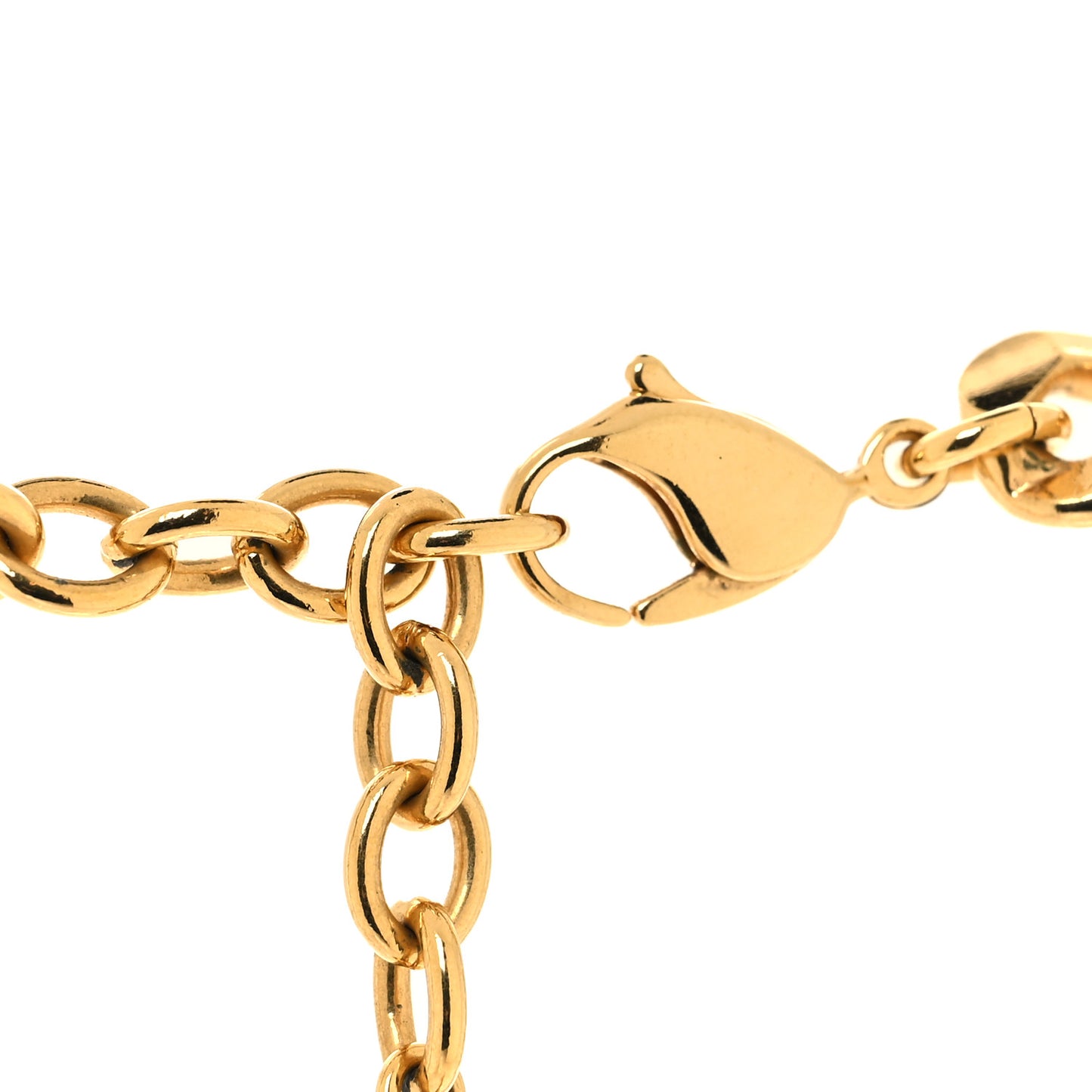 Metal CD Choker Necklace Gold