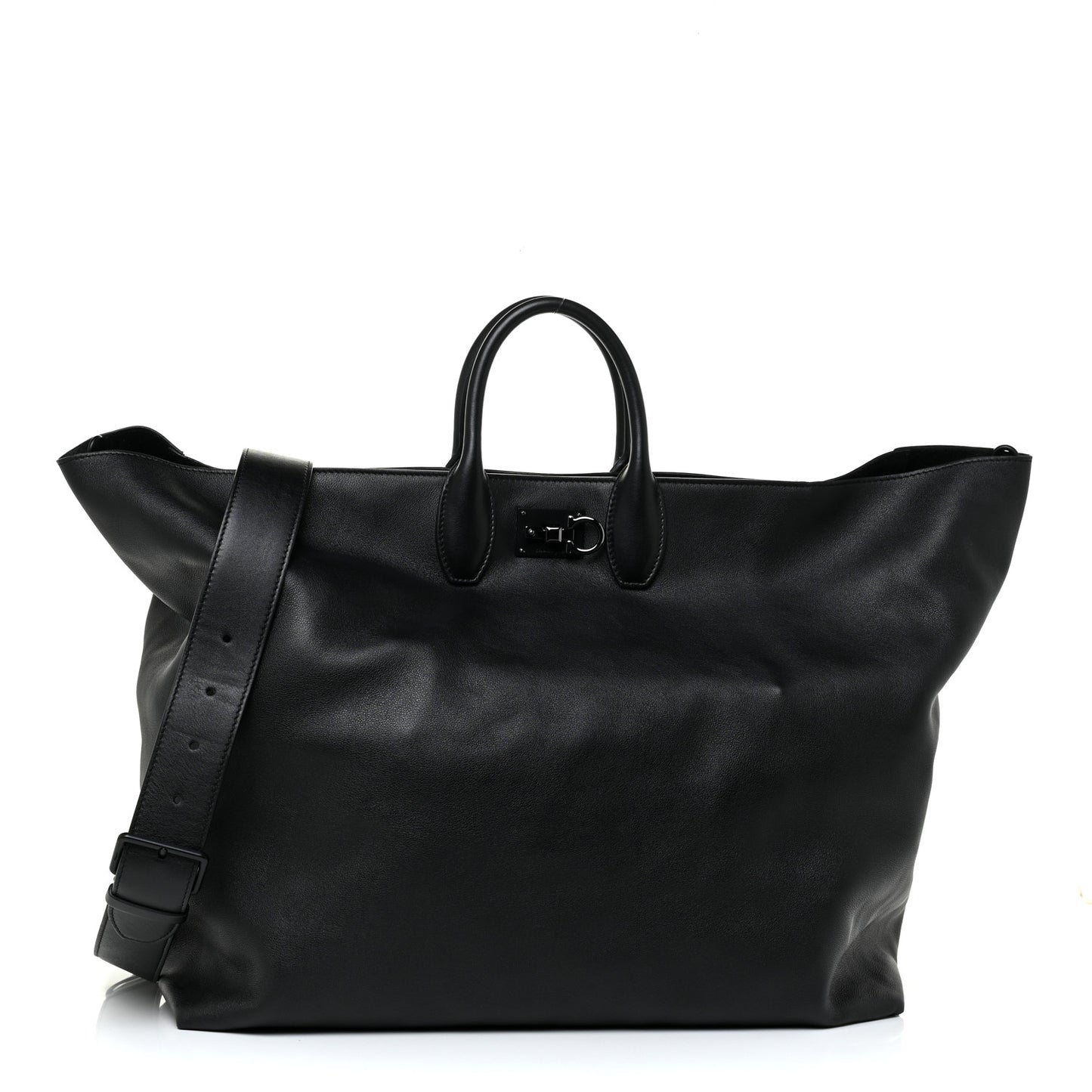 Soft Calfskin Studio Tote Black