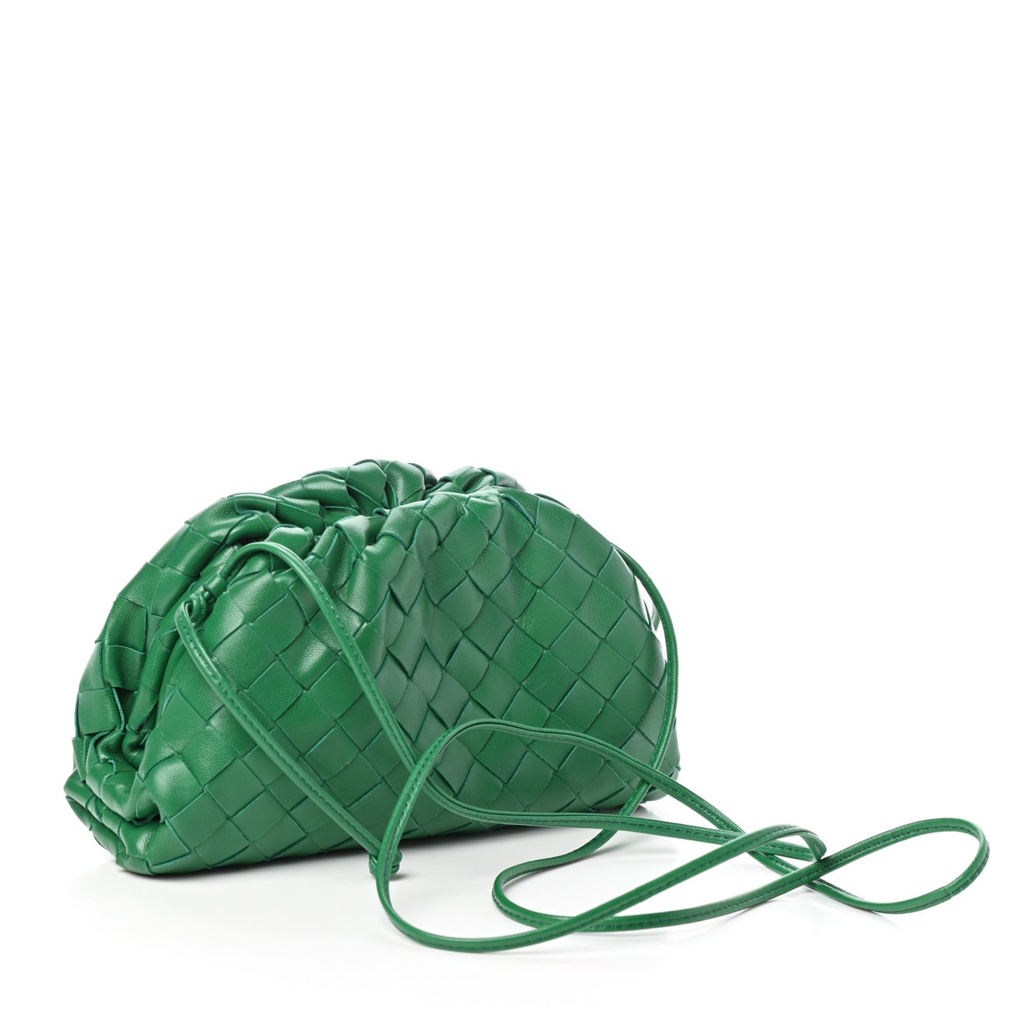 Nappa Intrecciato The Mini Pouch Racing Green