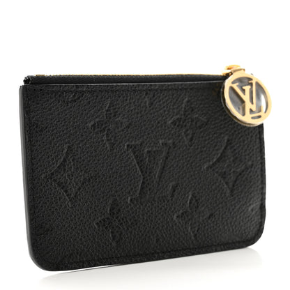 Louis Vuitton Empreinte Monogram Zipped Romy Card Holder Black 3 of 6