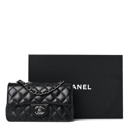 Chanel Iridescent Caviar Quilted Mini Rectangular Flap Black 10 of 10