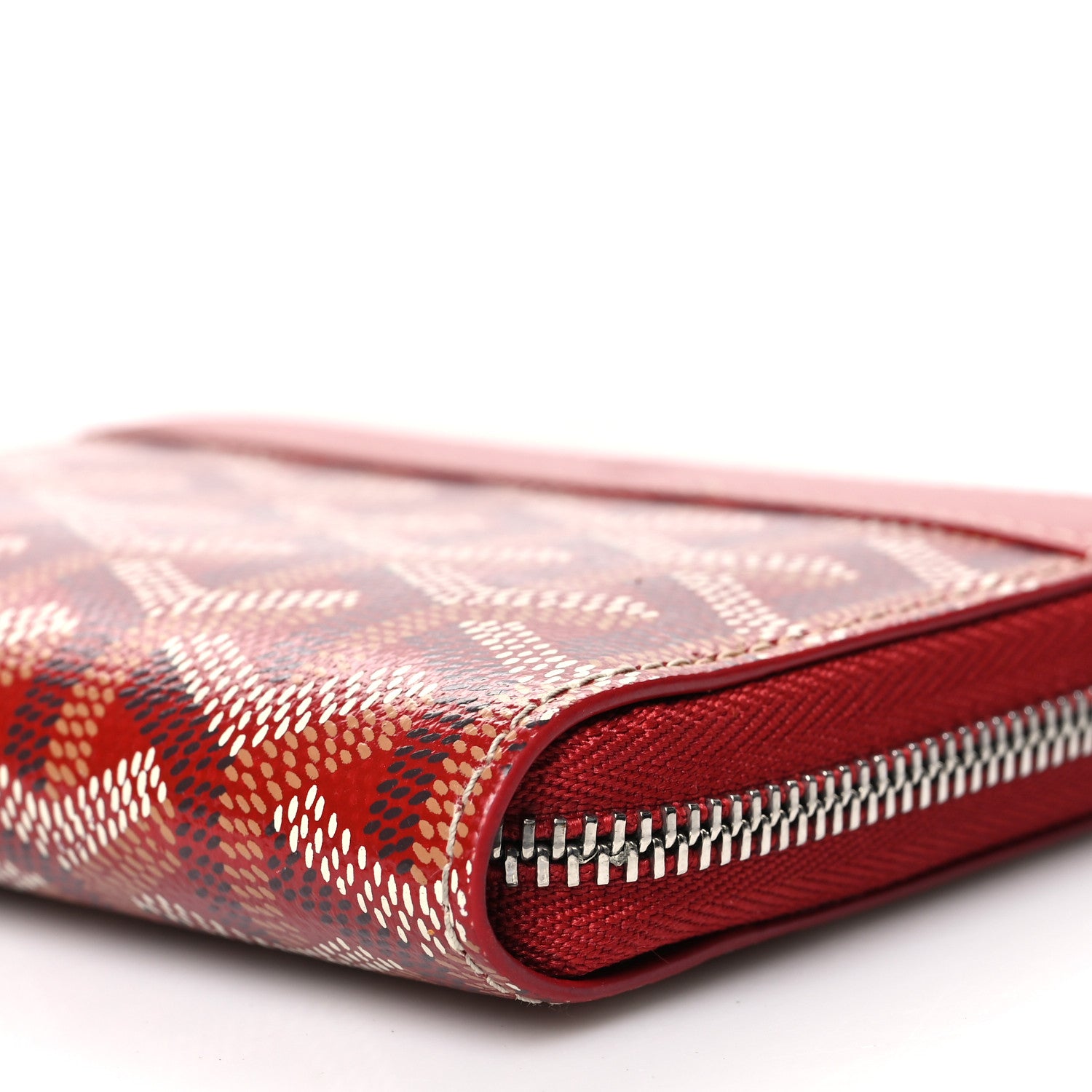 Goyard Goyardine Matignon PM Wallet Red 8 of 10