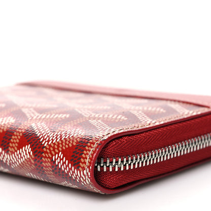 Goyard Goyardine Matignon PM Wallet Red 8 of 10