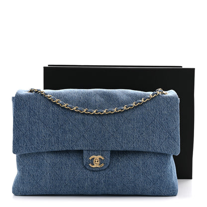 Chanel Denim Souplissimo Maxi Flap Blue 11 of 11