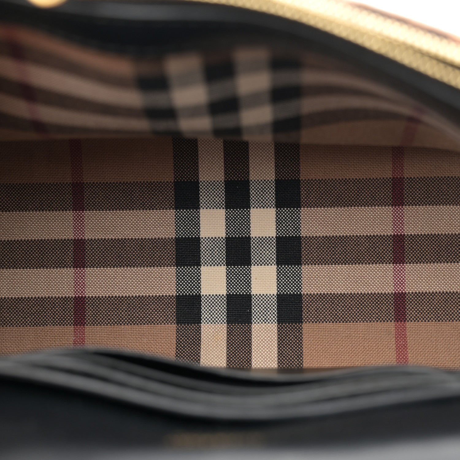 Burberry Cashmere Hackberry Check Note Medium Crossbody Bag Brown 5 of 11