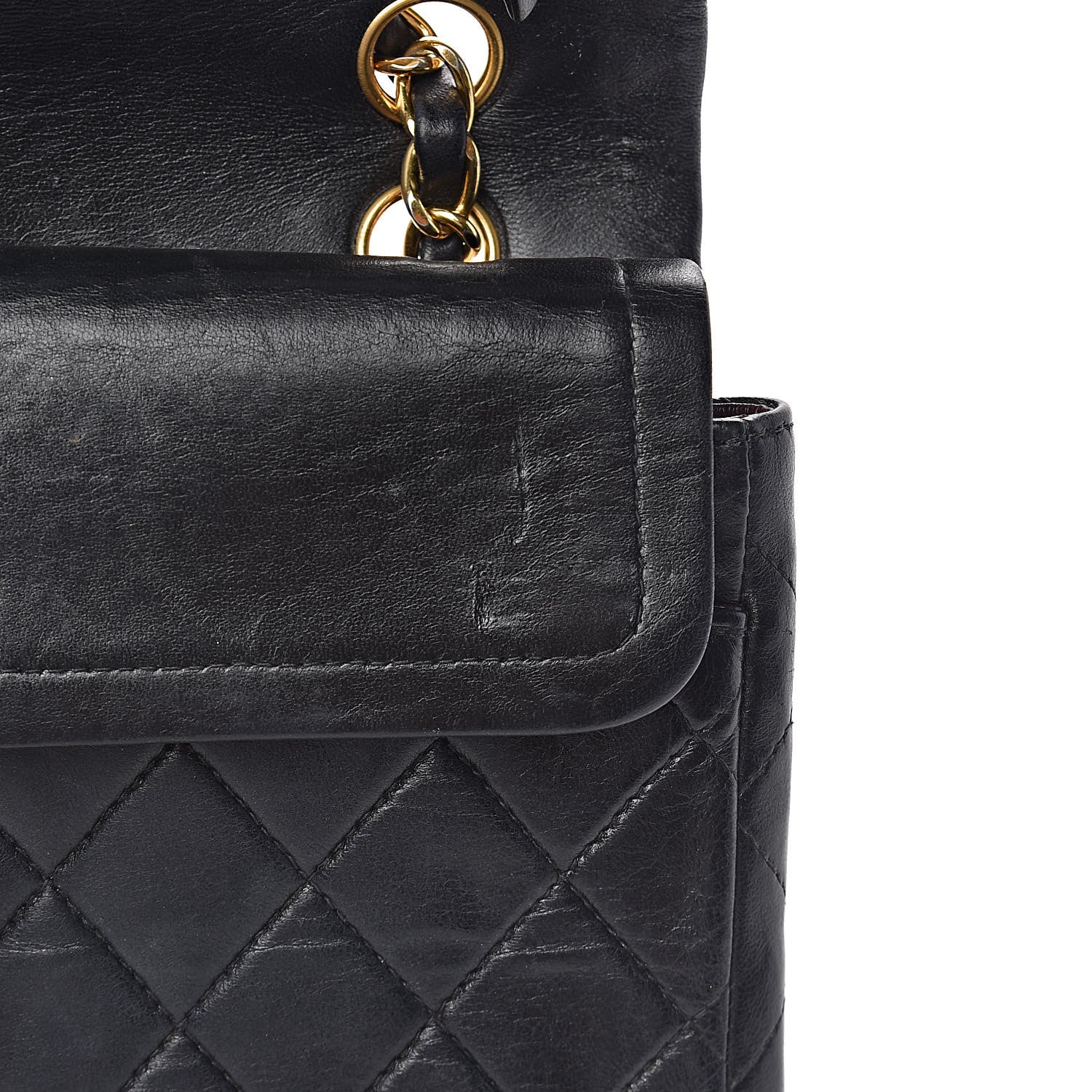Chanel Lambskin Quilted Small Double Flap Black 14 of 15