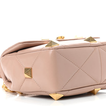 Valentino Garavani Nappa Medium Roman Stud Shoulder Bag Rose Cannelle 7 of 8