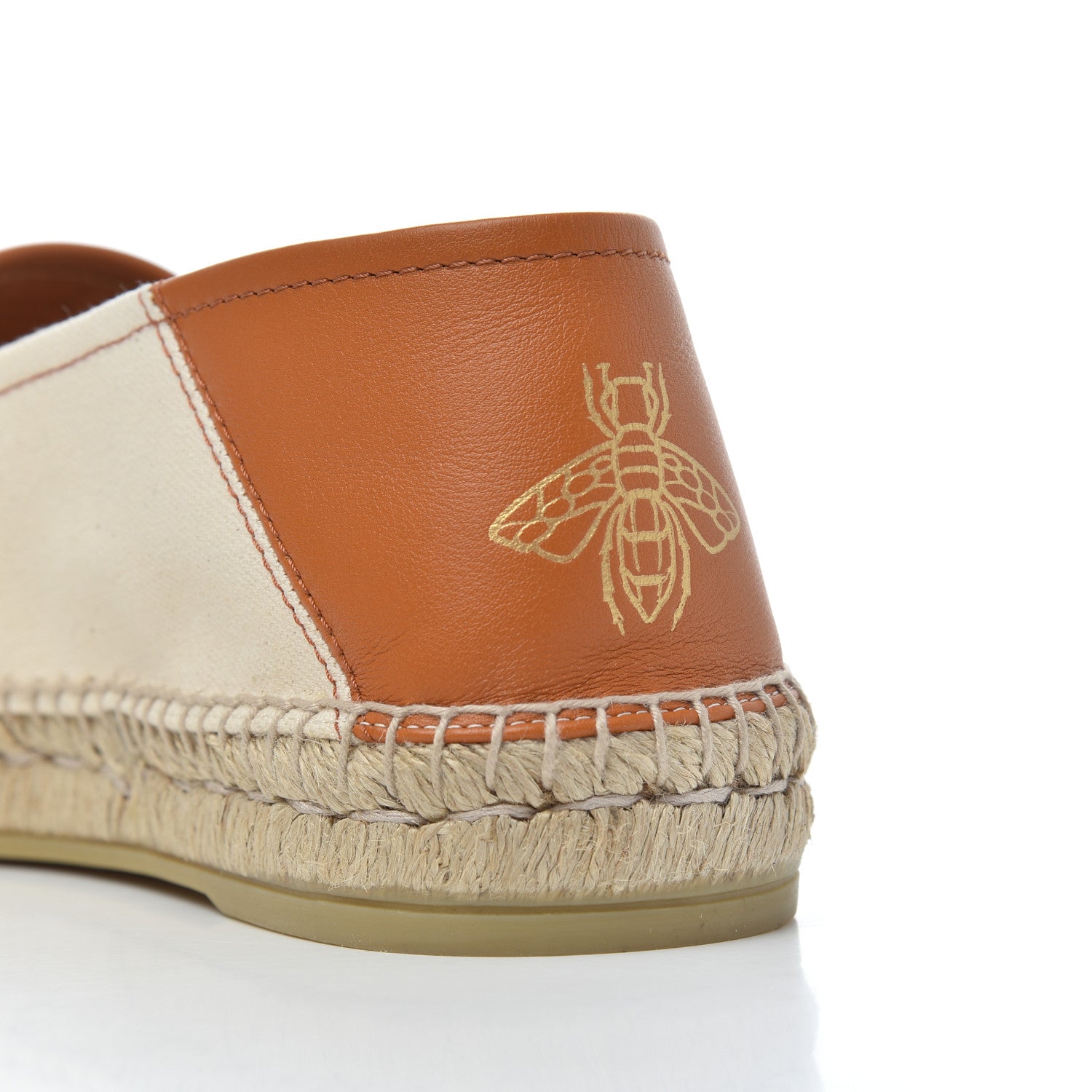 Gucci Canvas Worldwide Mens Espadrilles 7.5 Raw Cognac 10 of 14