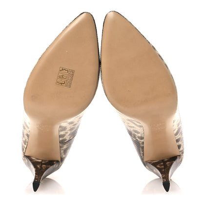 Fendi Vitello Karung Effect Filo Pumps 39 Beige 7 of 11