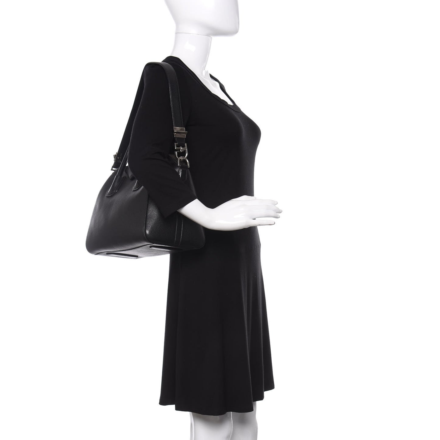 Sugar Goatskin Small Antigona Black