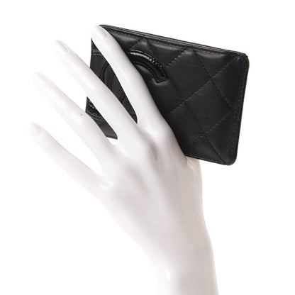Chanel Calfskin Quilted Cambon Card Holder Black 2 of 8