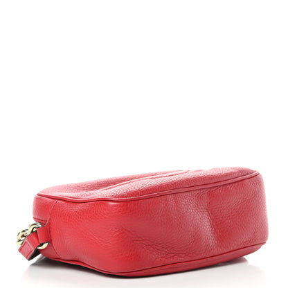 Gucci Pebbled Calfskin Small Soho Disco Bag Tabasco Red 4 of 14