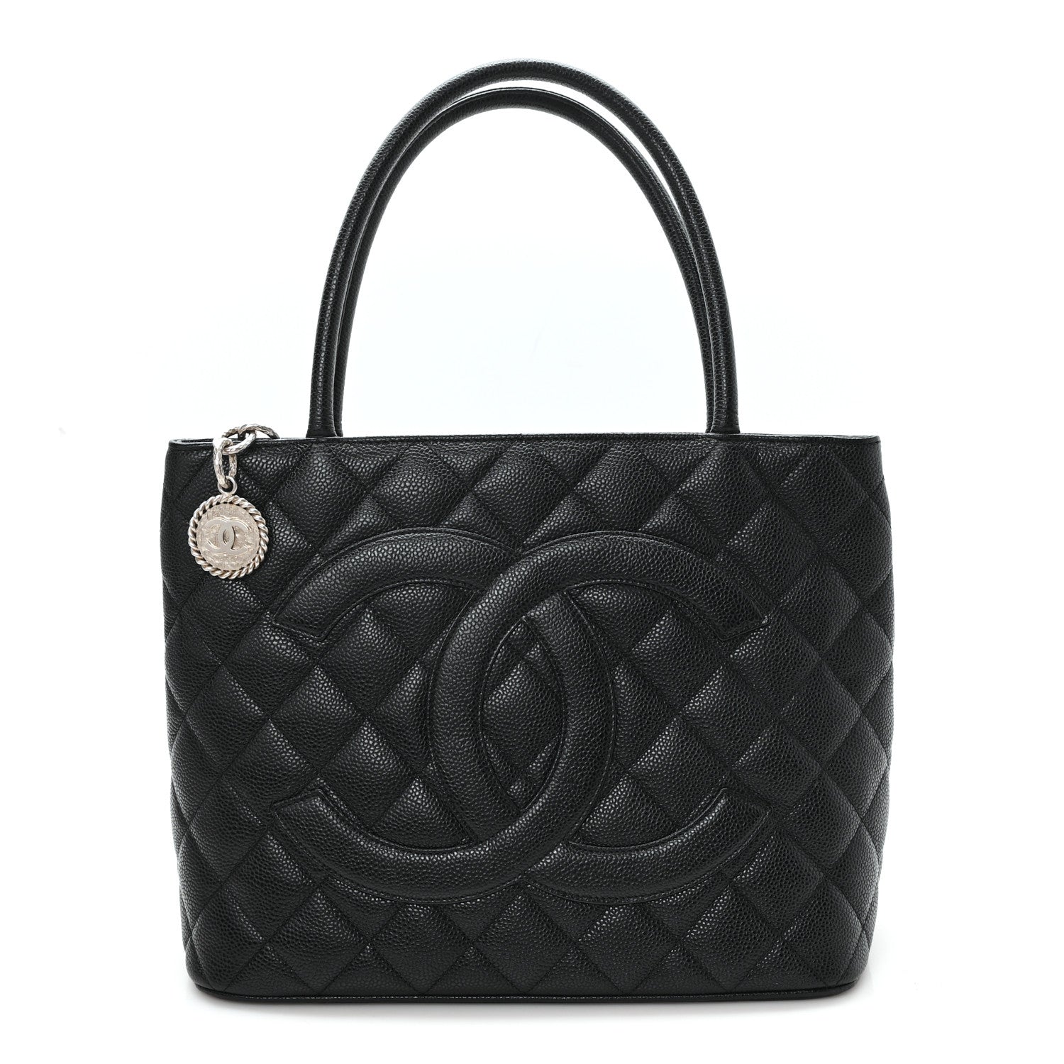Chanel Caviar Quilted Medallion Tote Black 1 of 10