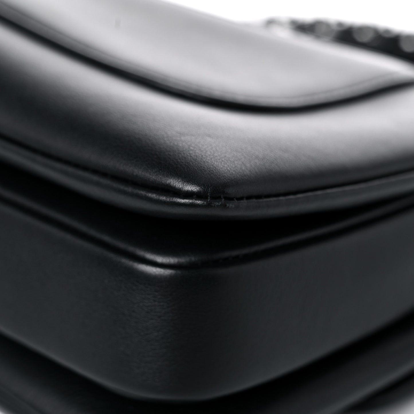 Calfskin Small Trendy CC Dual Handle Flap Bag Black