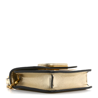 Valentino Garavani Metallic Calfskin Mini VSling Shoulder Bag Sahara 4 of 10